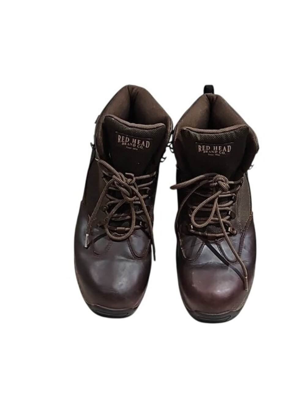 Red head hiking boots